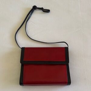 Vintage Frenchy of California red & black patent leather bag.  EUC.